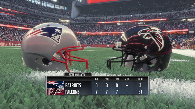 This was from when I was still playing on the lower difficulties. These numbers did not stay this good. (Screenshot: Madden NFL 18)